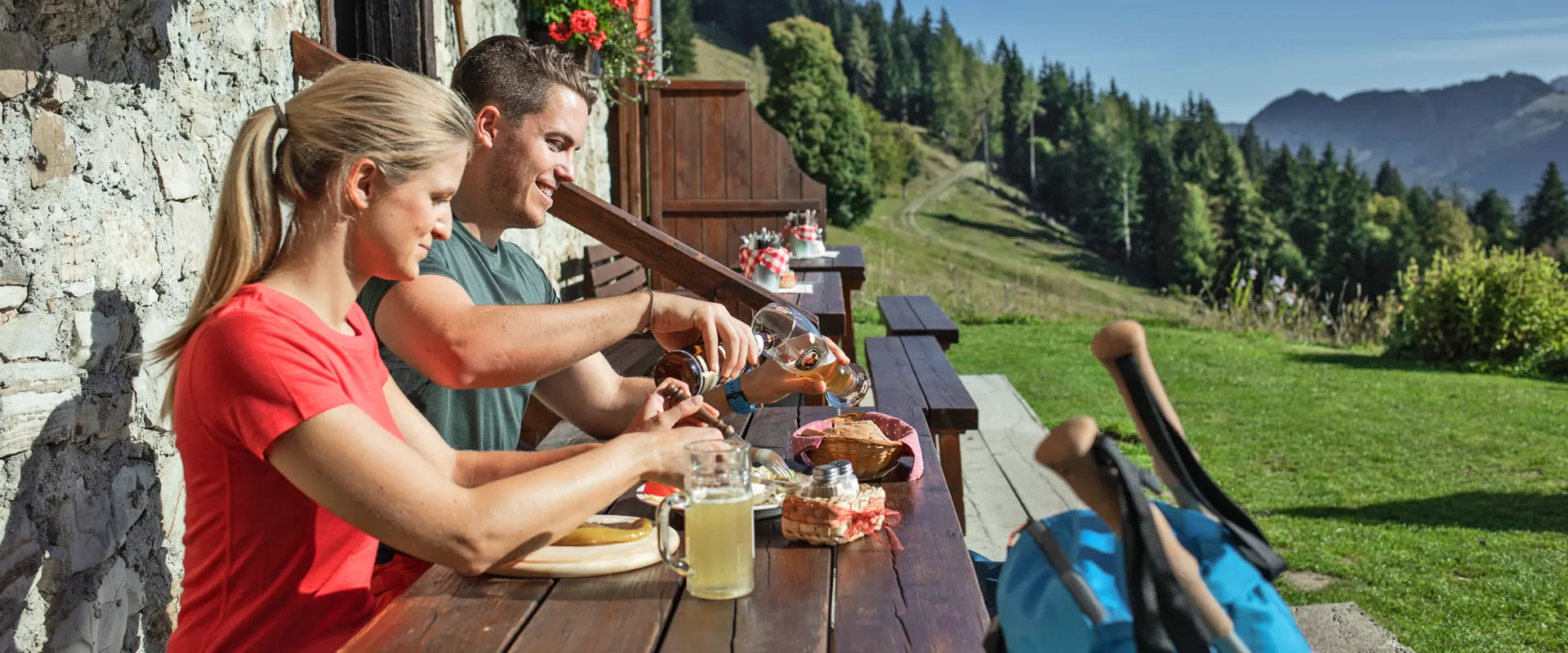 Pension Schierl Salzkammergut - Jause am Berg